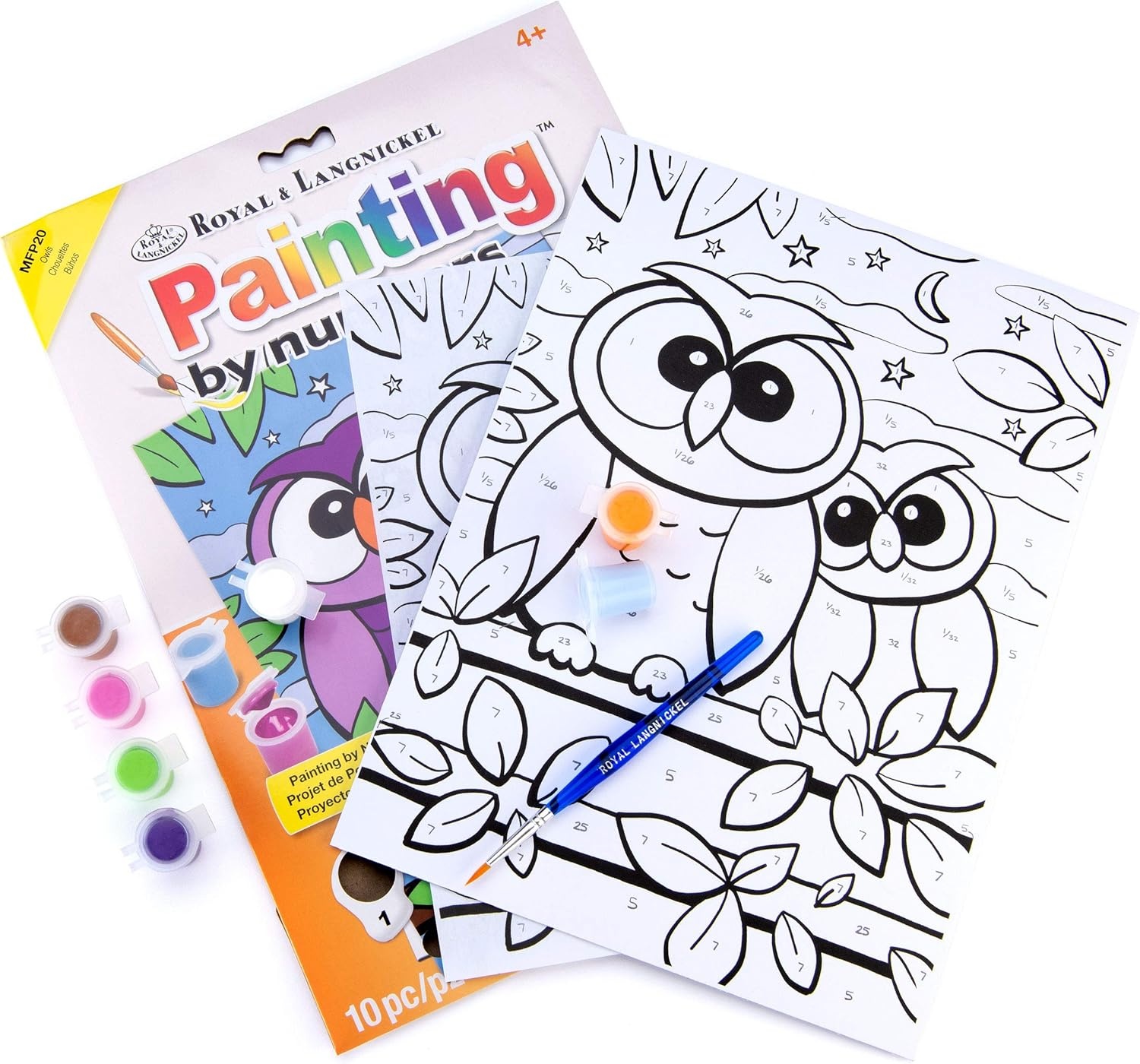 Paint by Numbers My First Owls