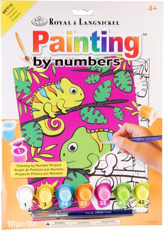 Paint by Numbers My First Chameleons