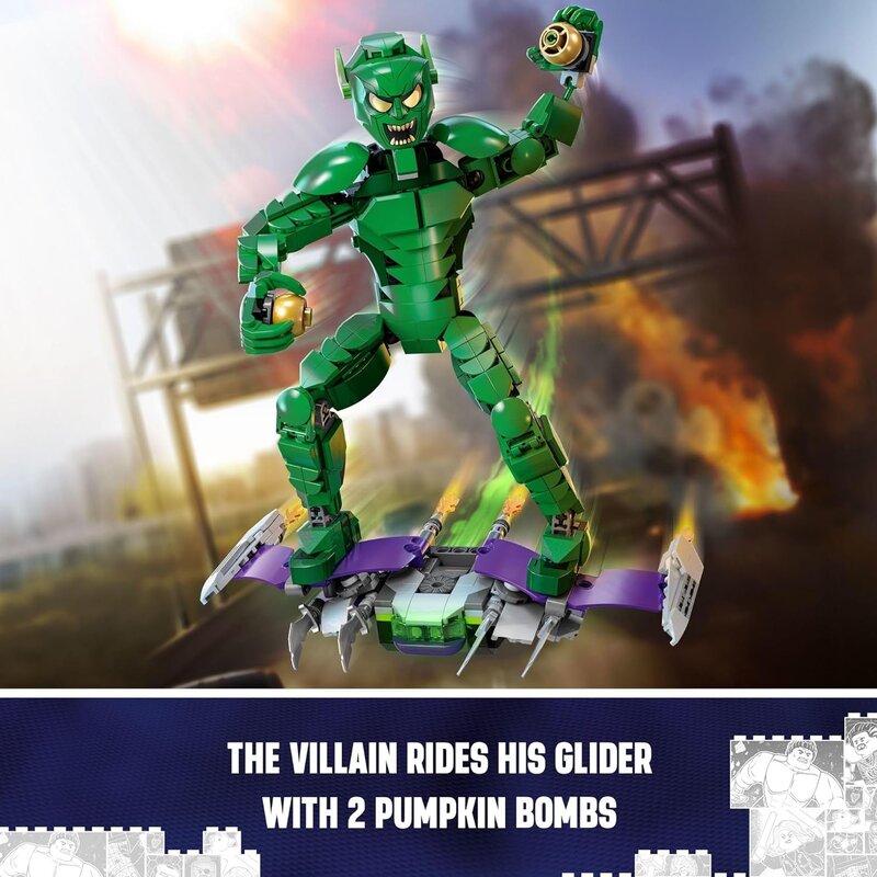 Lego Lego Marvel Spiderman Green Goblin Figure