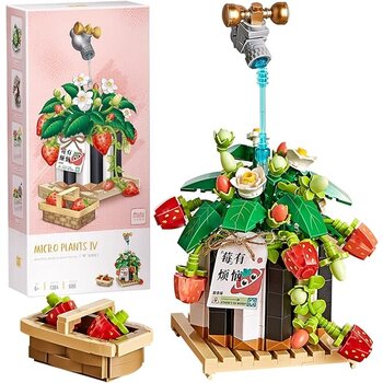 LOZ Blocks Flowers: Strawberry Bonsai Plant