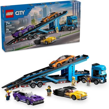 Lego Lego City Red Car Transporter with Sports Car