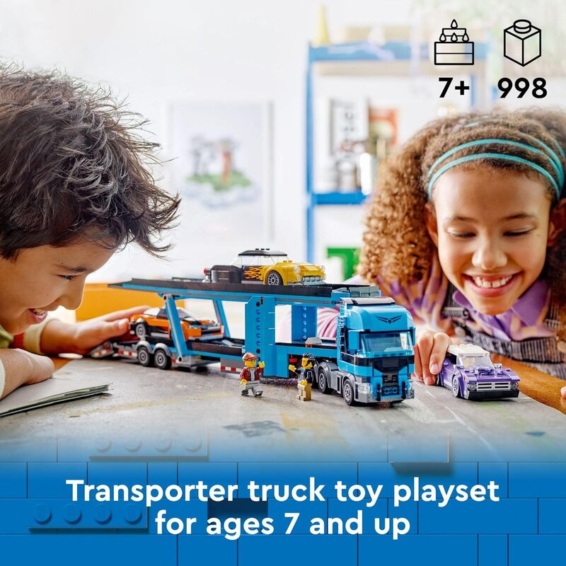 Lego Lego City Red Car Transporter with Sports Car