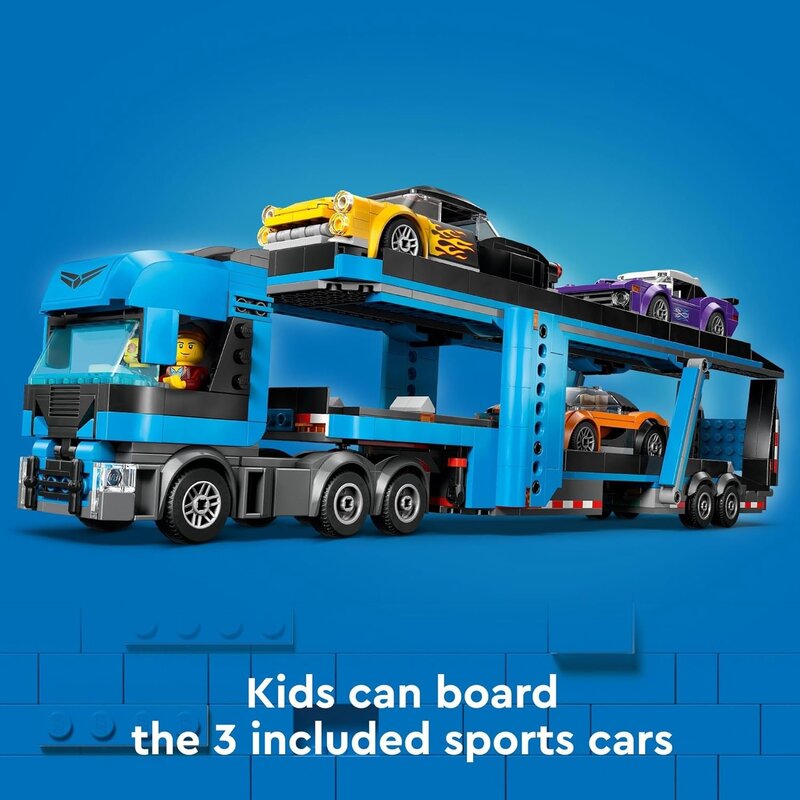 Lego Lego City Red Car Transporter with Sports Car