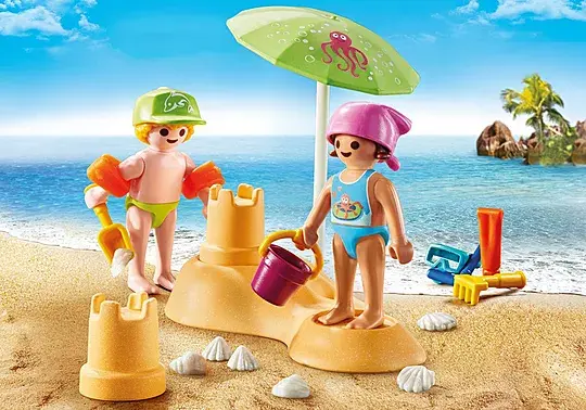 Playmobil Playmobil Special Plus Kids with Sand Castle