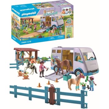 Playmobil Playmobil Horses of Waterfall: Mobile Horseback Riding School