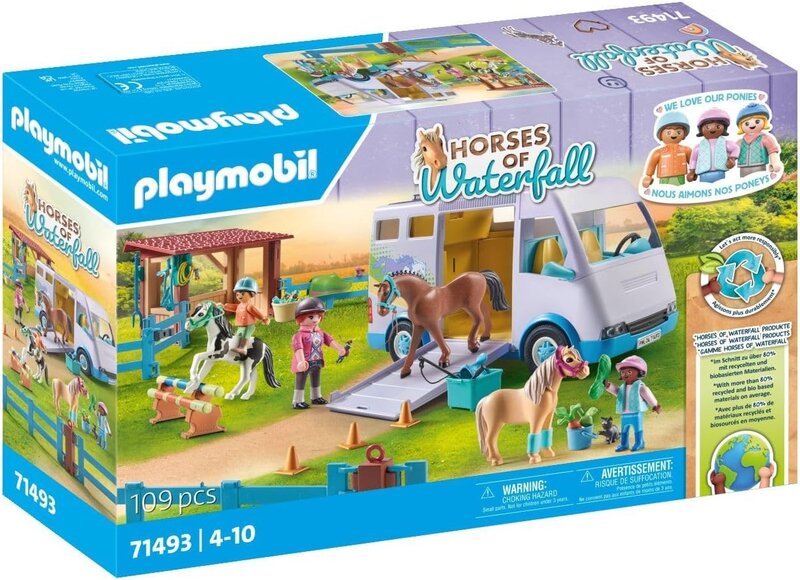 Playmobil Playmobil Horses of Waterfall: Mobile Horseback Riding School