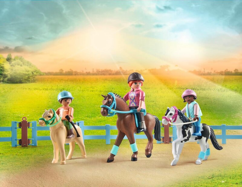 Playmobil Playmobil Horses of Waterfall: Mobile Horseback Riding School