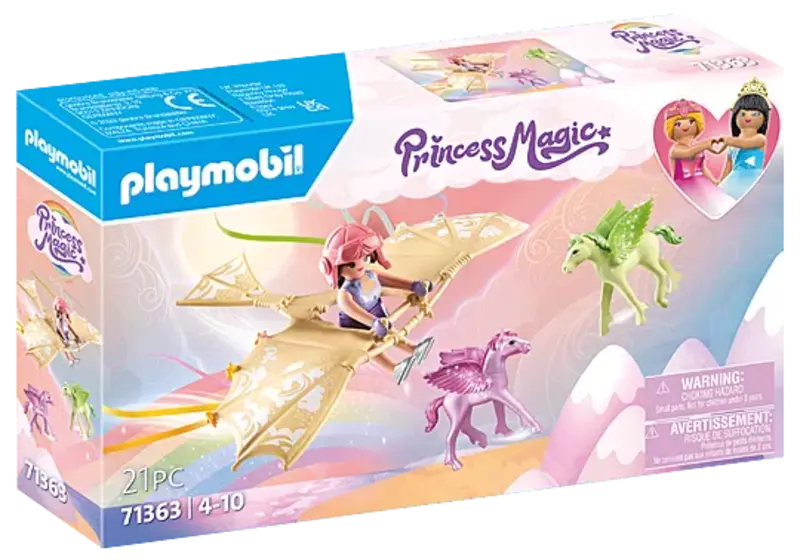 Playmobil Playmobil Princess Magic Trip with Pegasus Foals in the Clouds