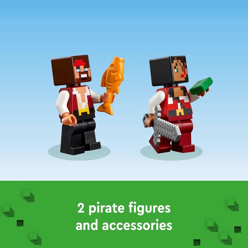 Lego minecraft pirate ship set hotsell