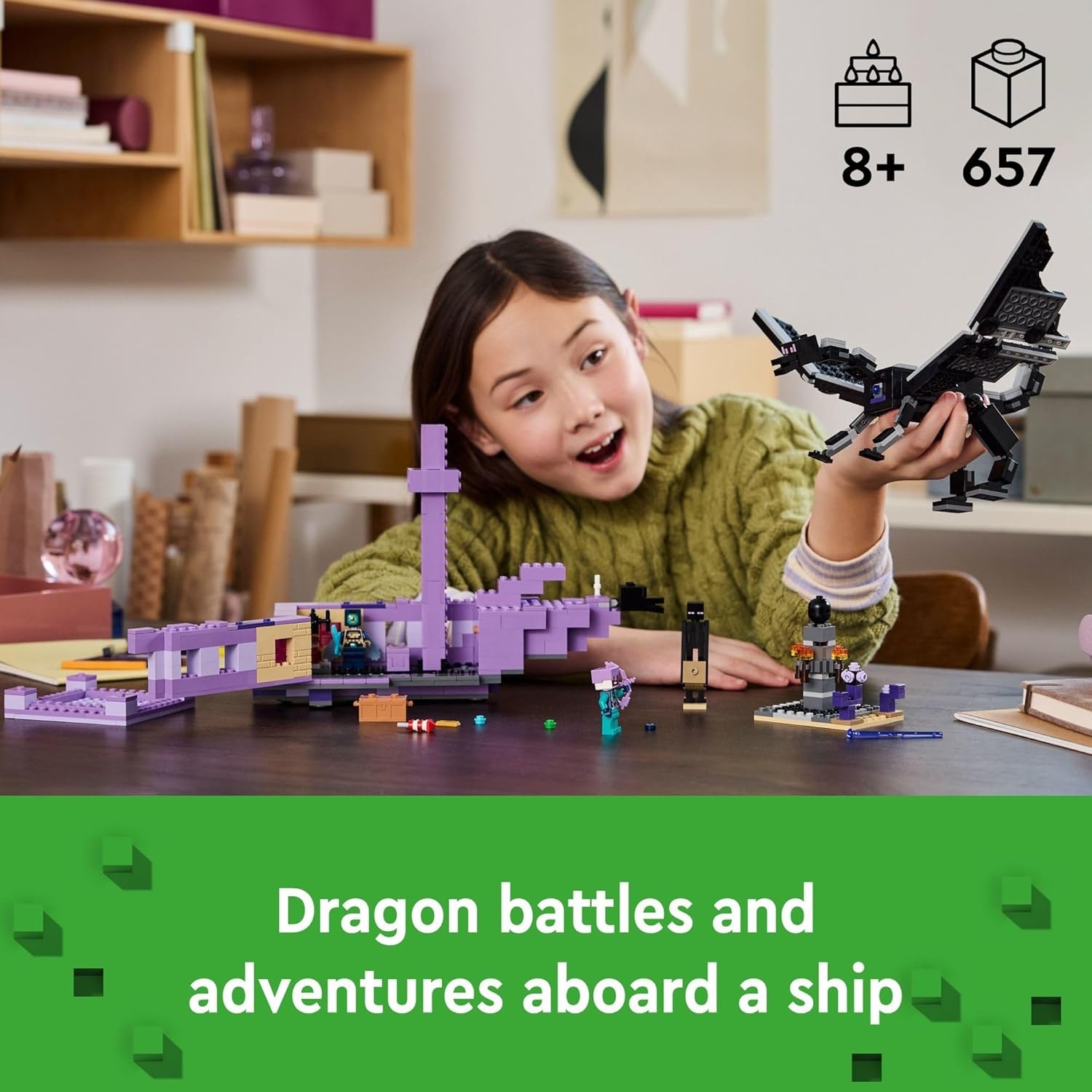 LEGO Minecraft The Ender Dragon and End Ship