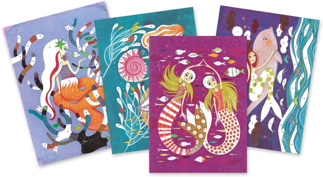 DJeco Djeco Glitter Boards Mermaids