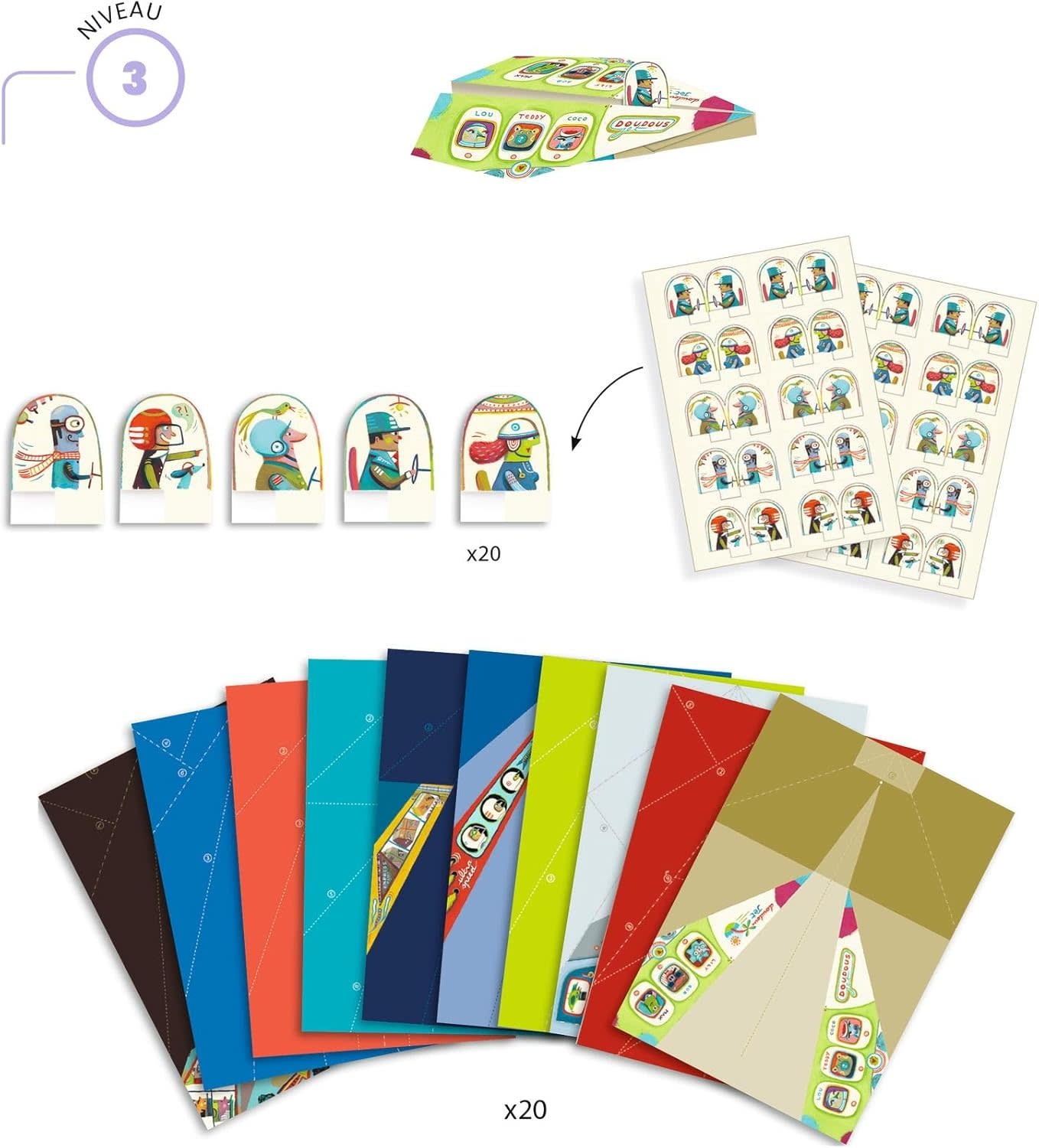 Djeco Origami Level 3 Paper Airplanes