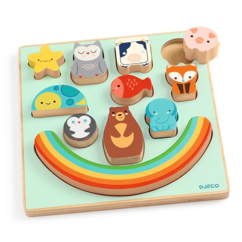 Djeco Puzzle & Boom Rainbow
