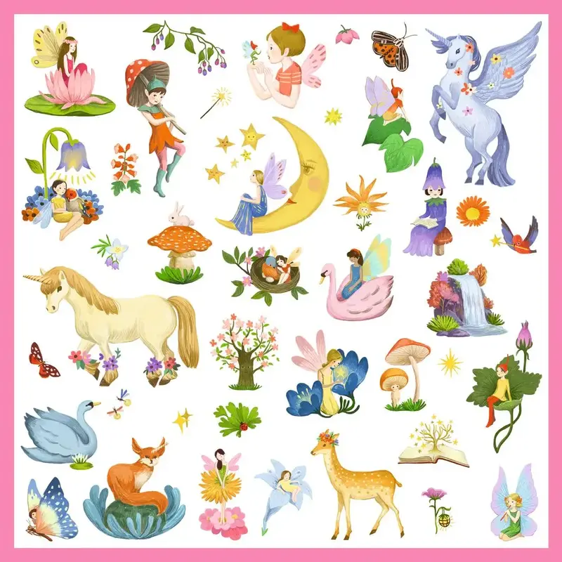 Djeco Metallic Stickers Fantasy
