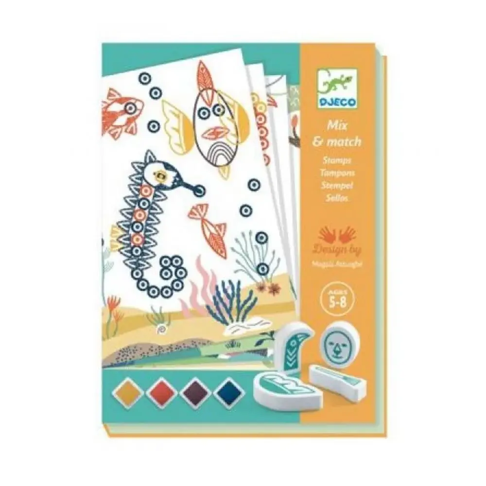 DJeco Djeco Mix & Match Stamps Surprising Animals