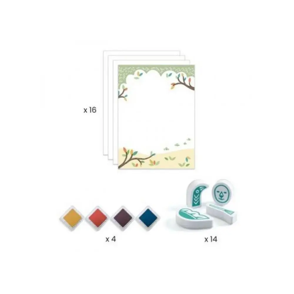 DJeco Djeco Mix & Match Stamps Surprising Animals