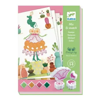 DJeco Djeco Mix & Match Stamps Flower Girls
