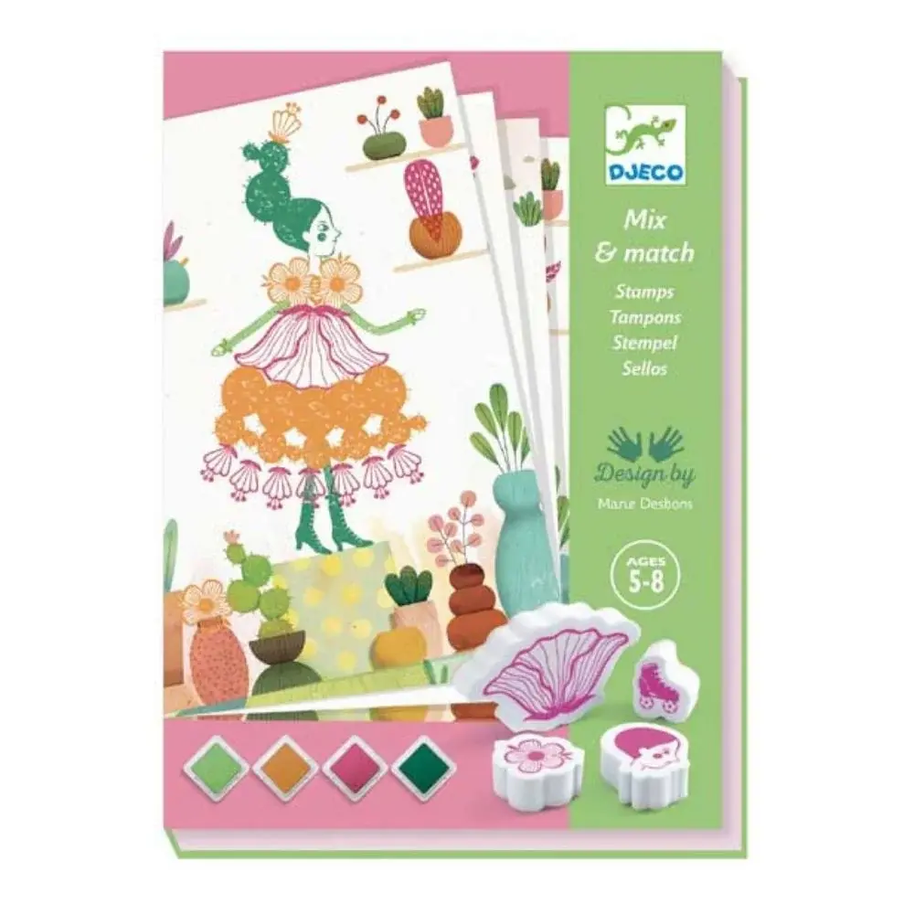 DJeco Djeco Mix & Match Stamps Flower Girls