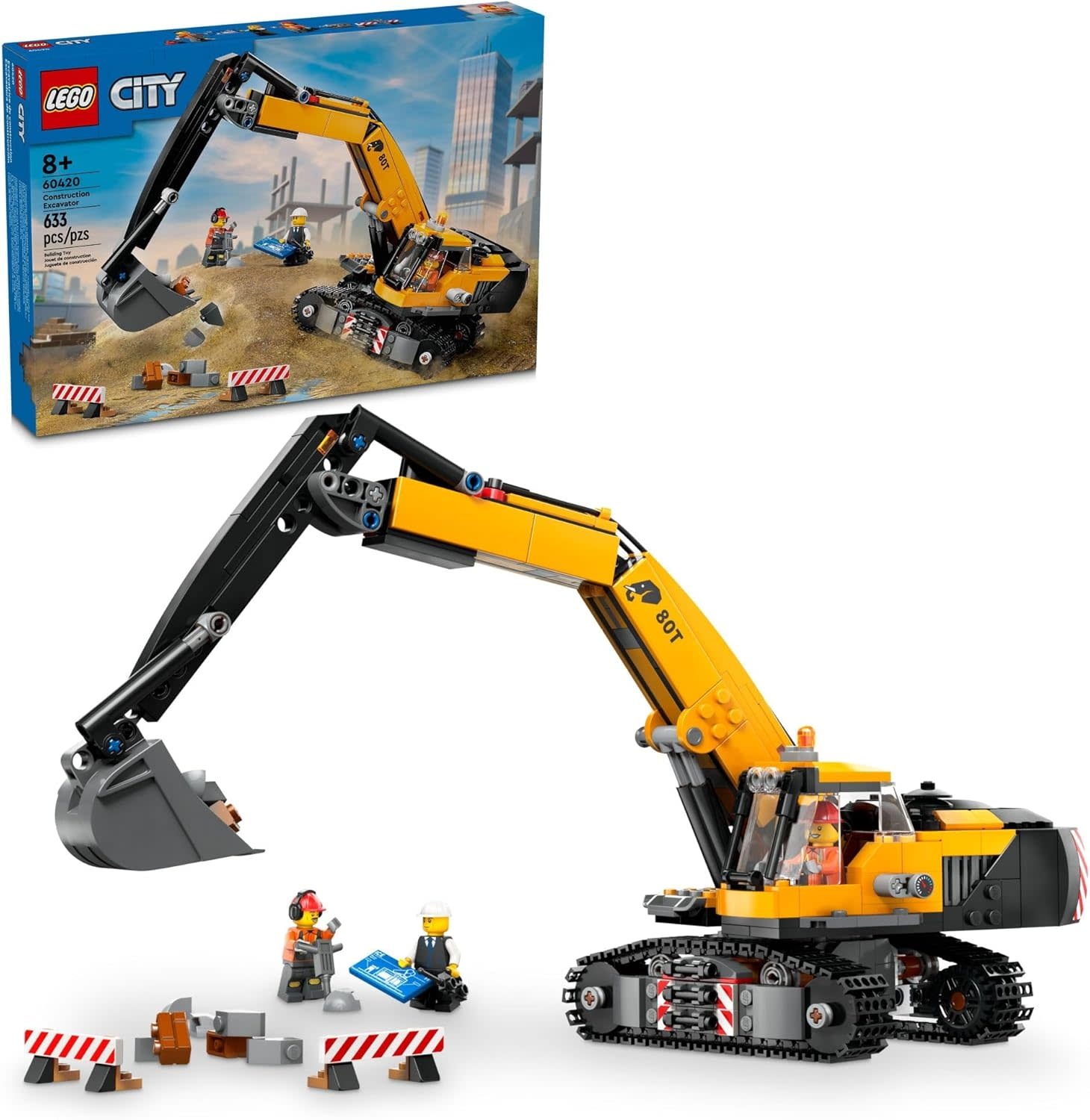Lego Lego City Yellow Construction Excavator