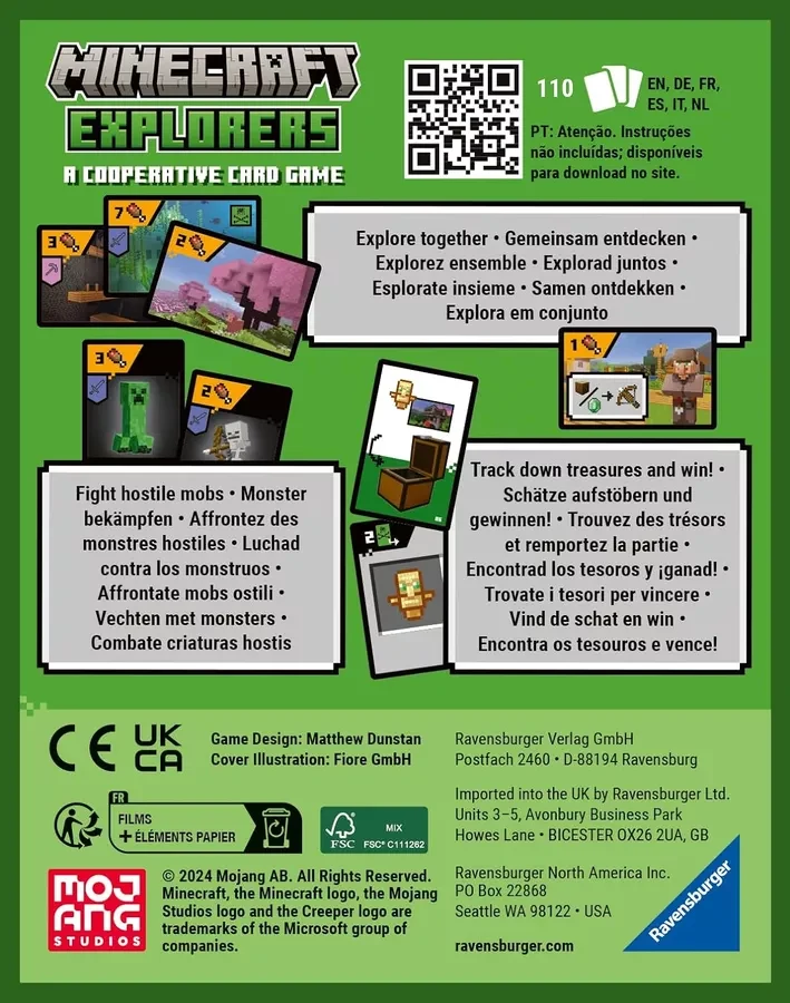 Ravensburger Minecraft Explorers Card Game
