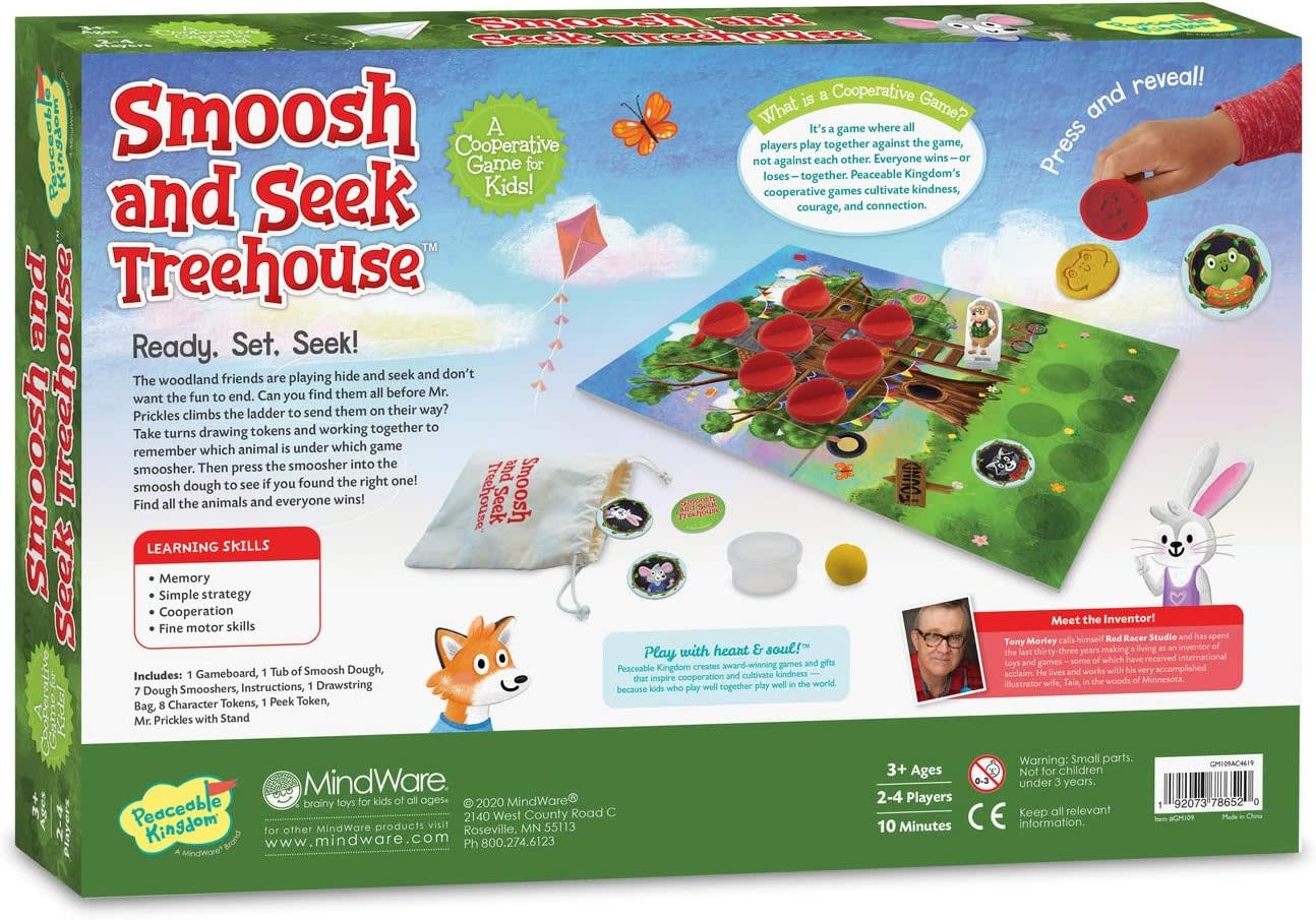 Peaceable Kingdom Smoosh and Seek Tree House Game