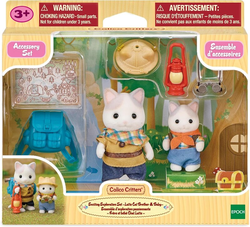 Calico Critters Calico Critters Exciting Exploration Set Latte Cat Brother & Baby