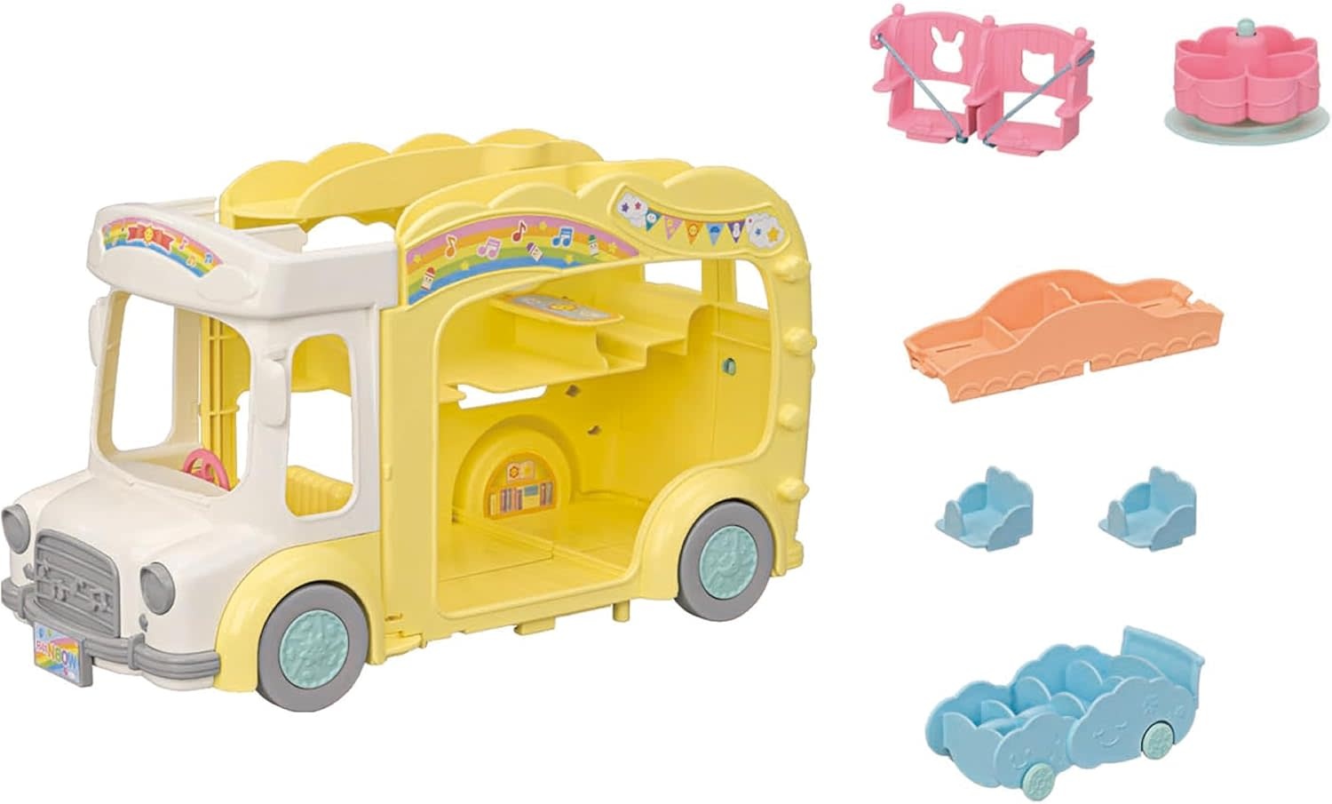 Calico Critters Calico Critters Rainbow Fun Nursery Bus