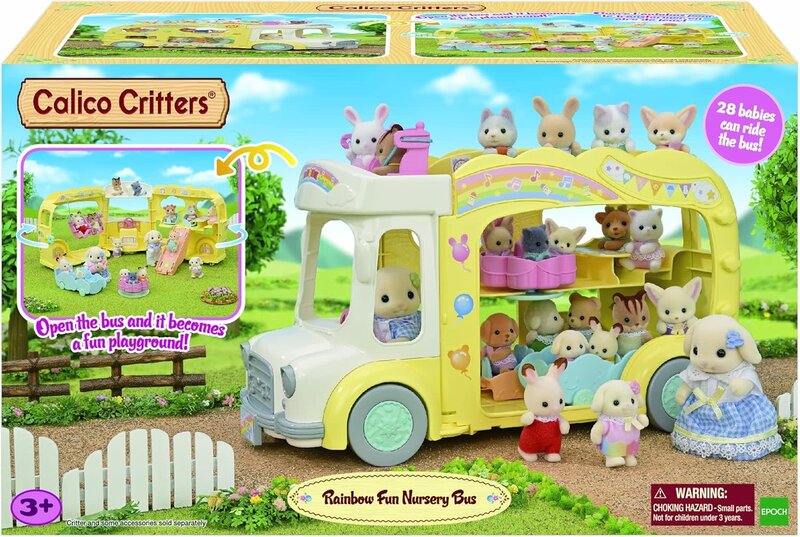 Calico Critters Rainbow Fun Nursery Bus Minds Alive! Toys Crafts