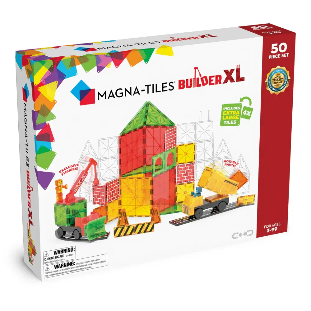 Magna-Tiles Magna-Tiles Builder Trucks XL 50 Piece Set