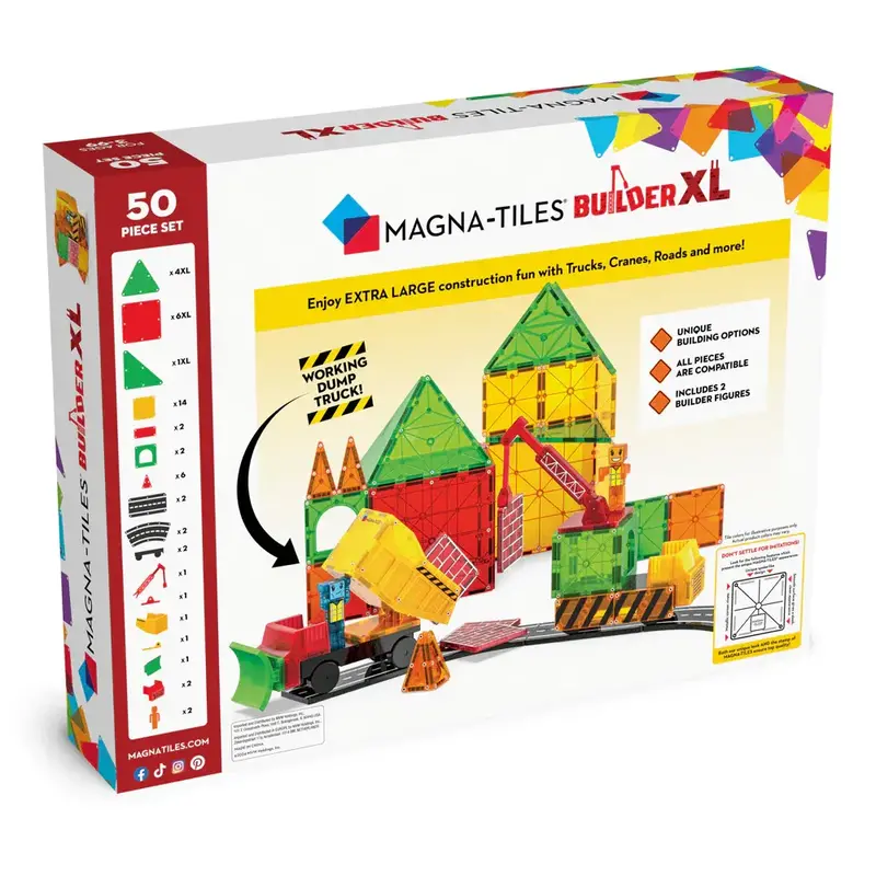 Magna-Tiles Magna-Tiles Builder Trucks XL 50 Piece Set
