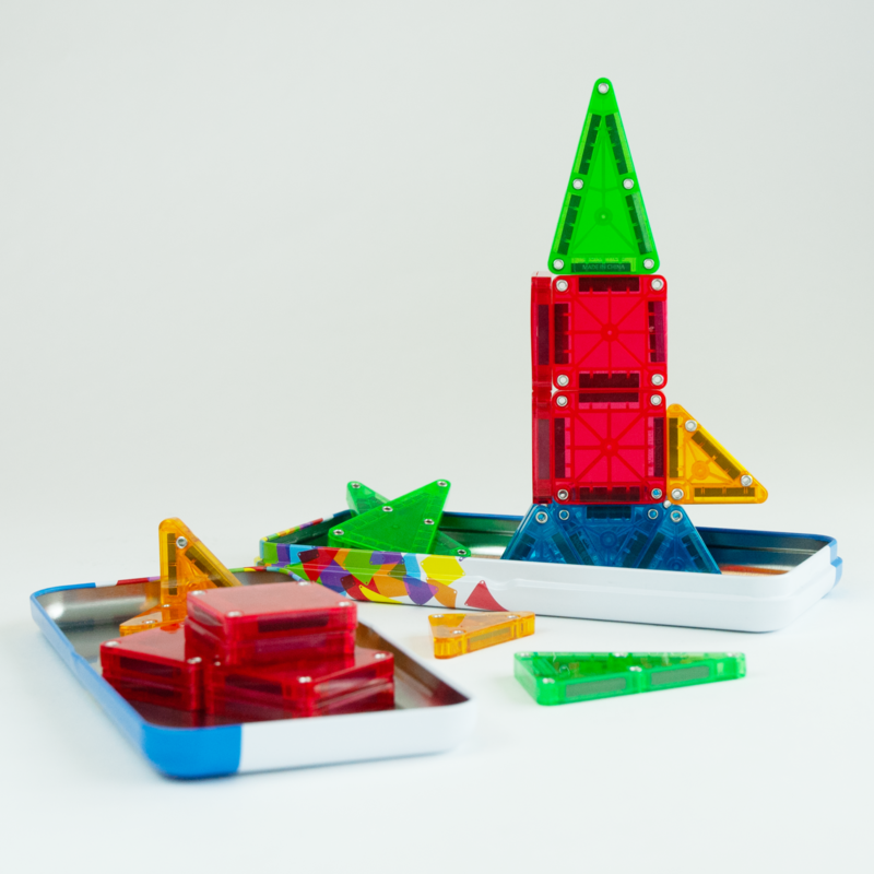 Magna-Tiles Magna-Tiles MicroMAGS Travel Set 26 piece set
