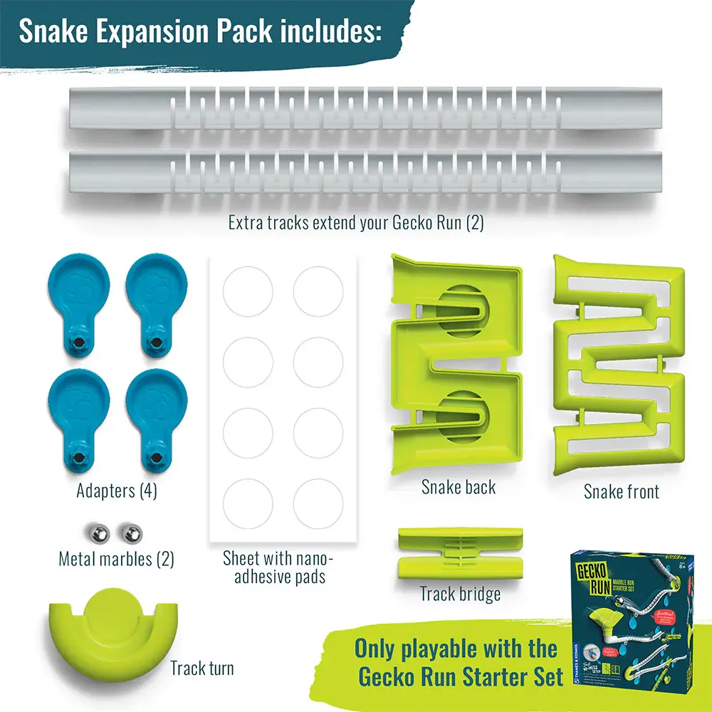 Thames & Kosmos Gecko Run Marble Run Snake Expansion