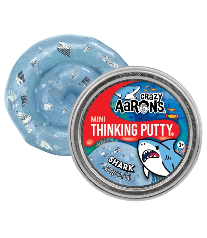 Crazy Aaron s Thinking Putty Mini Tin Shark Minds Alive Toys Crafts Books
