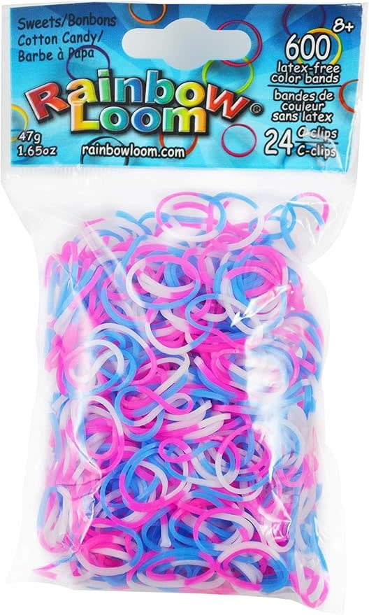 Rainbow Loom Rubber Bands Sweets Cotton Candy