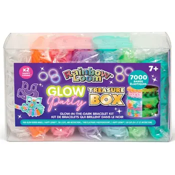 Rainbow Loom Glow Party Treasure Box