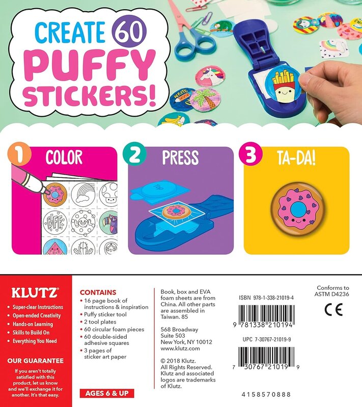 Klutz Klutz Make Your Own Puffy Stickers