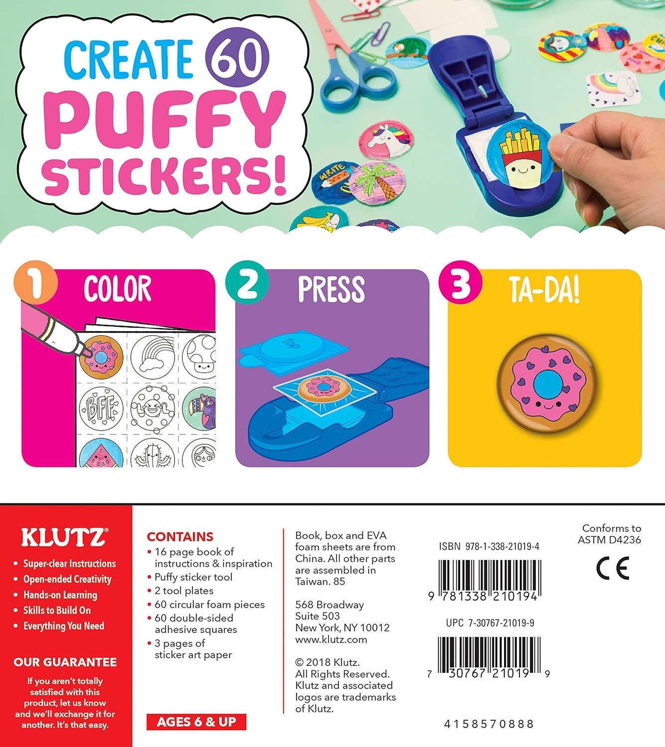 Klutz Klutz Make Your Own Puffy Stickers
