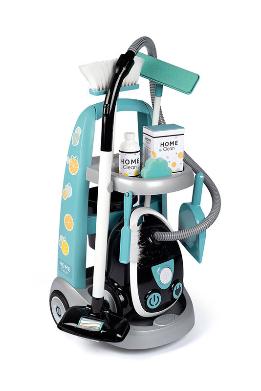 Smoby Cleaning Trolley & Vaccum Cleaner 8pc
