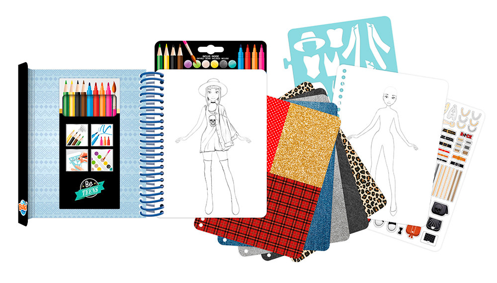 Buki France Buki Be Teens Fashion Sketchbook Rock Outfit