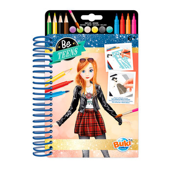 Buki France Buki Be Teens Fashion Sketchbook Rock Outfit