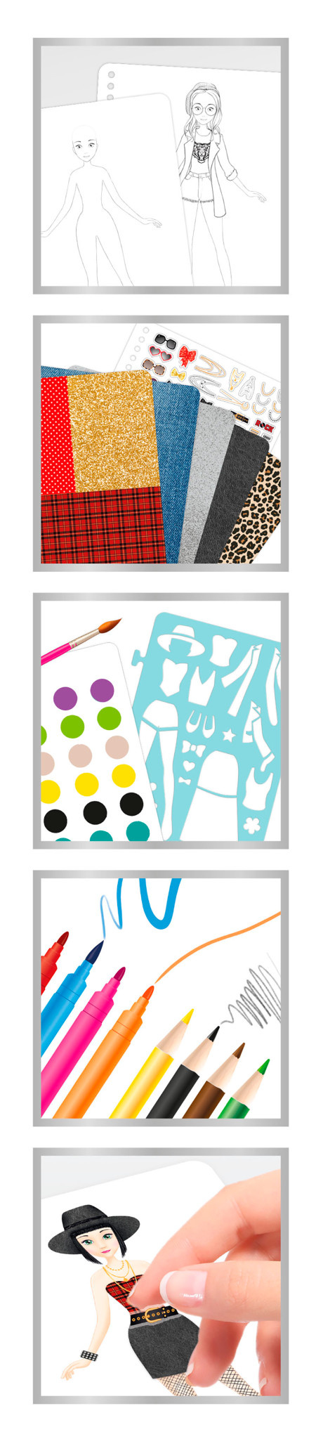 Buki France Buki Be Teens Fashion Sketchbook Rock Outfit