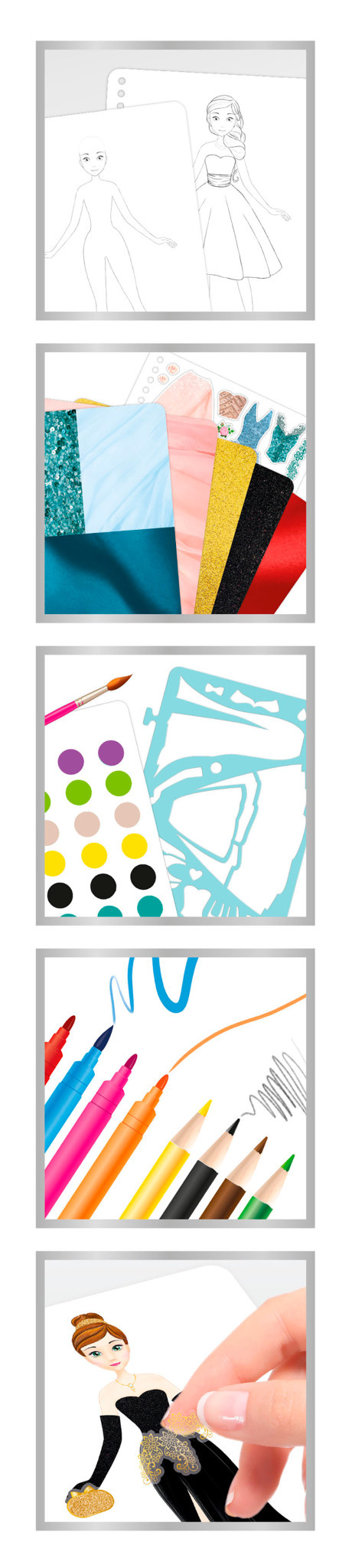 Buki France Buki Be Teens Fashion Sketchbook Evening Dress