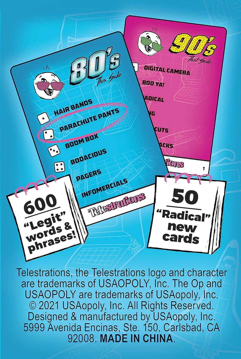 Telestrations Game Expansion 80's and 90's