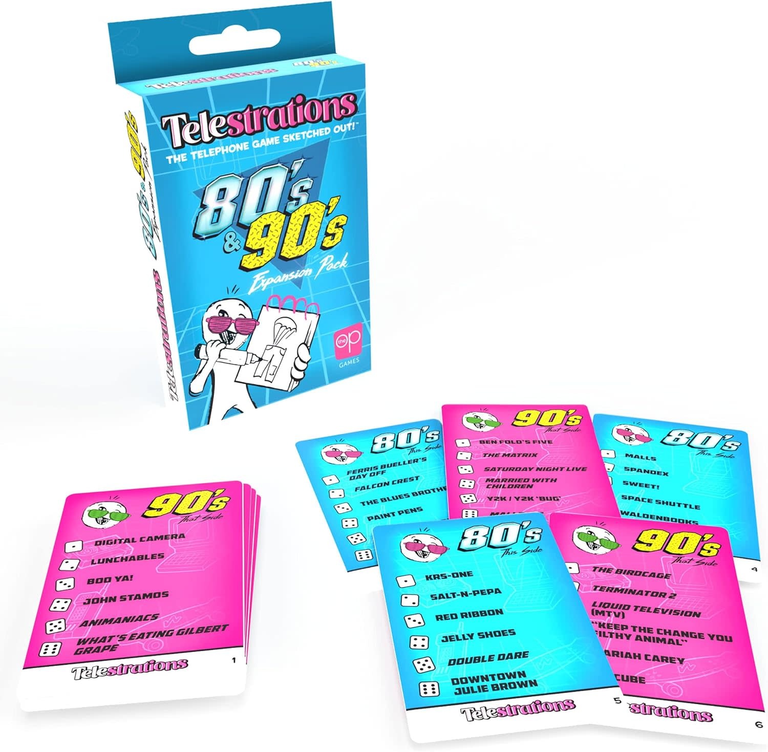Telestrations Game Expansion 80's and 90's