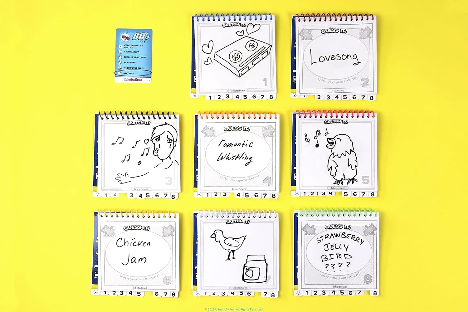 Telestrations Game Expansion 80's and 90's