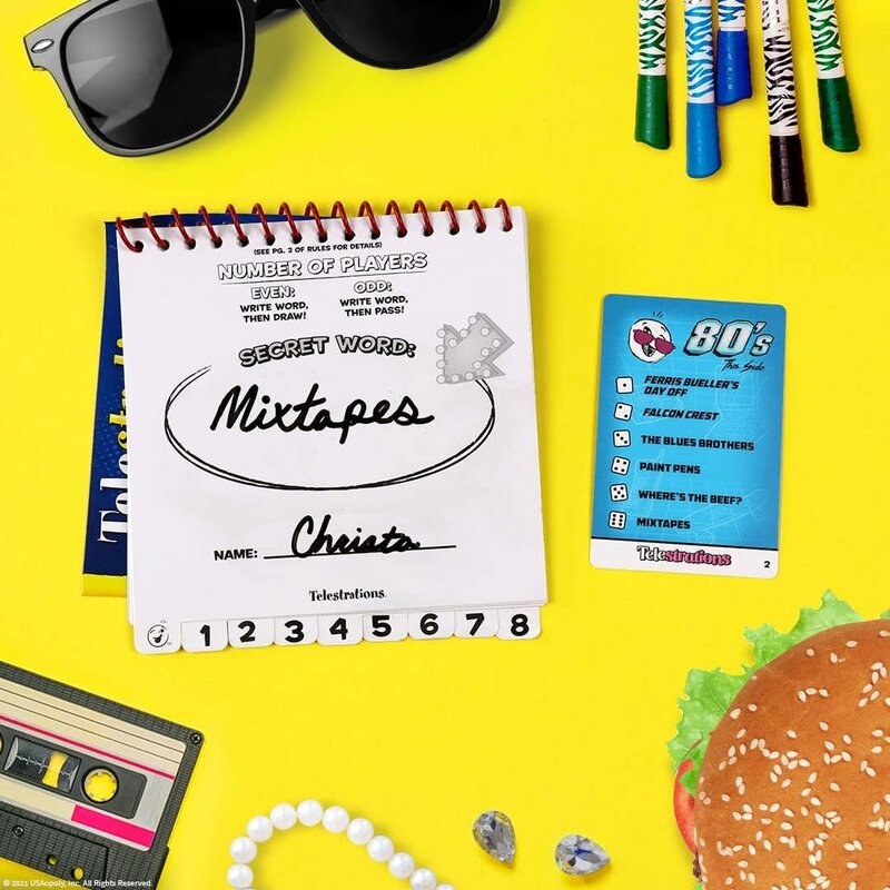 Telestrations Game Expansion 80's and 90's