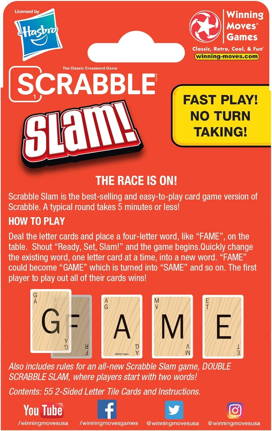 Scrabble Slam Card Game