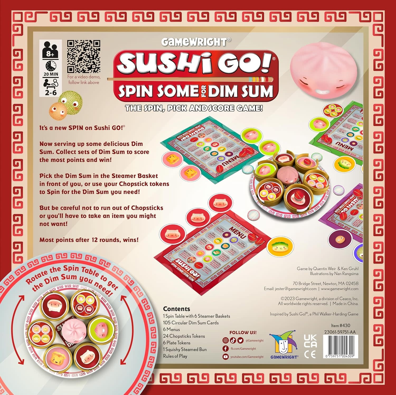 Gamewright Gamewright Game Sushi Go! Spin Some for Dim Sum