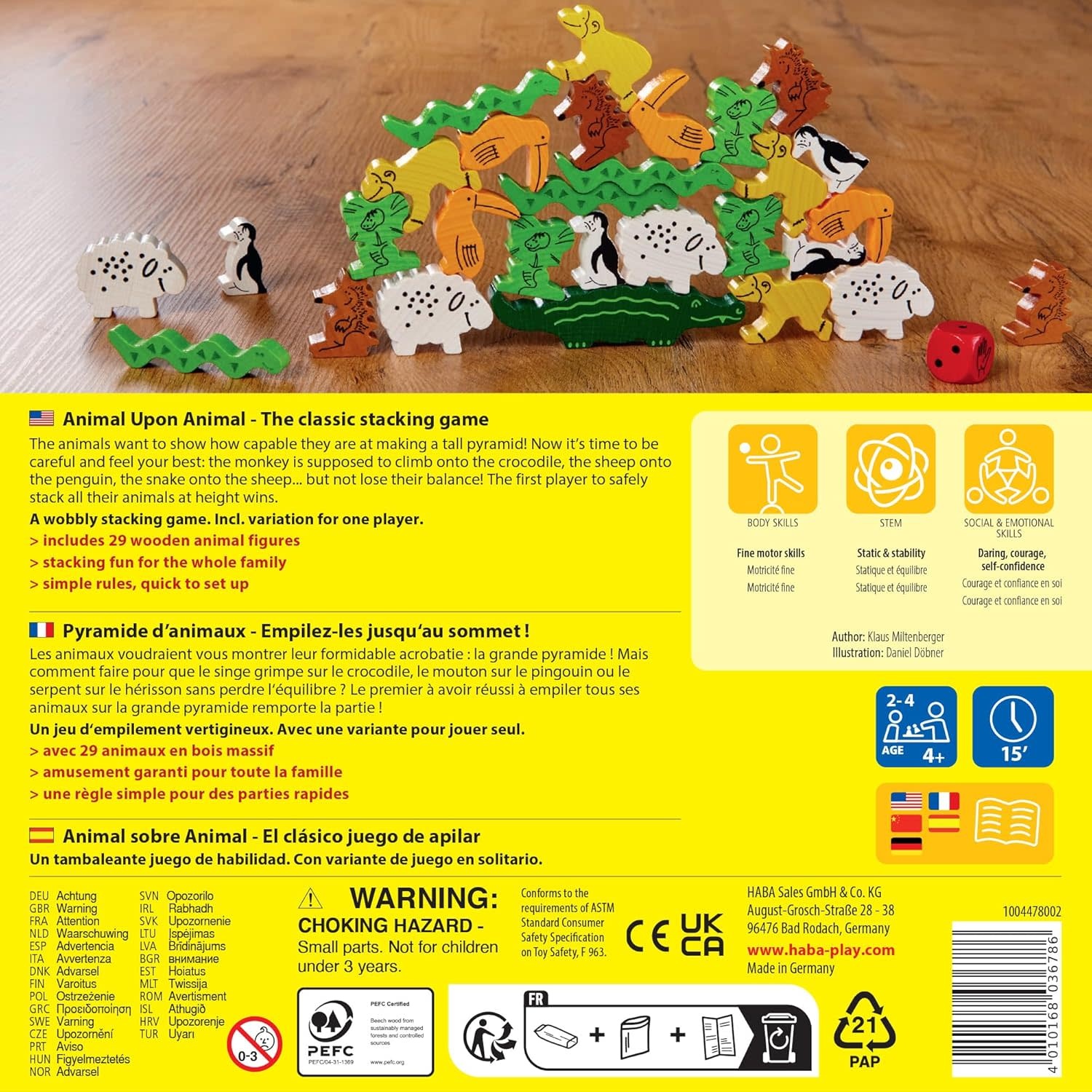Haba Animal Upon Animal Board Game