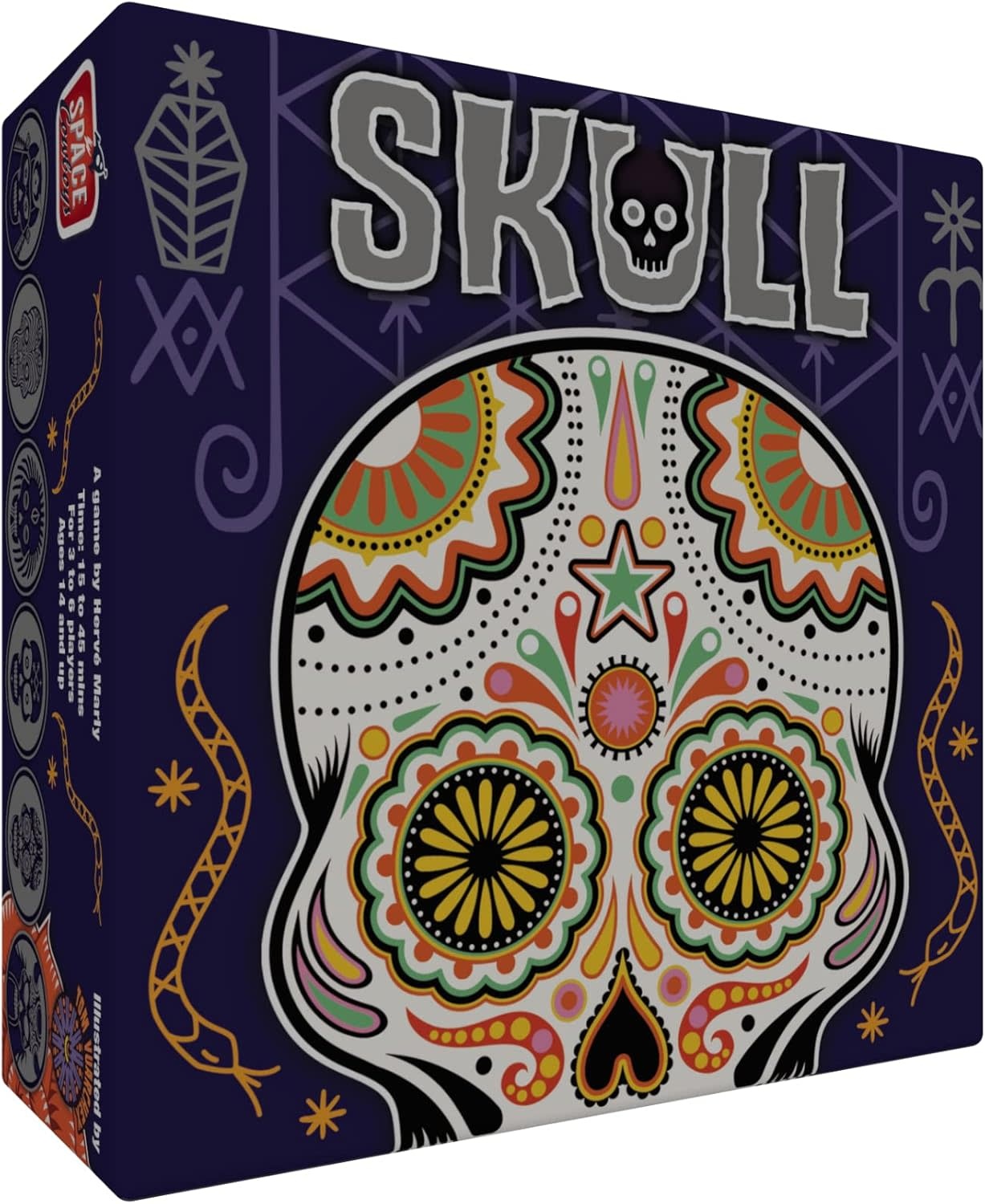 Asmodee Skull Board Place, Bid, Bluff Game